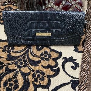Brahmin sleek leather wallet